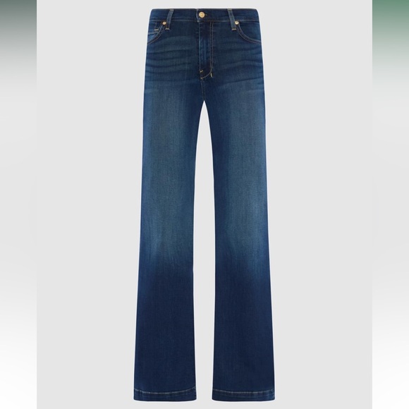 7 For All Mankind Denim - 7 For All Mankind Women's Dark Wash Mid Rise Dojo Jeans Size 32